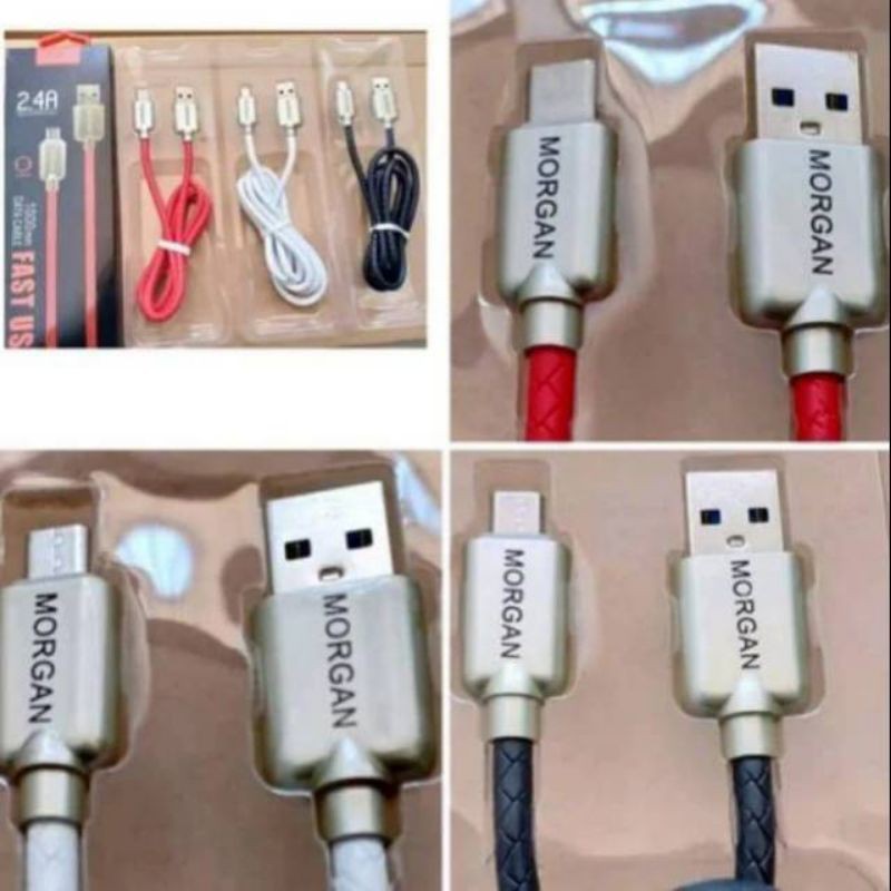 Kabel Data Morgan Micro Usb 2.4A Fast Charging