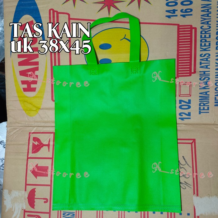 

✨ BISA COD ✨ tas kain uk 30x45 √ tas spunbond √ tas belanja