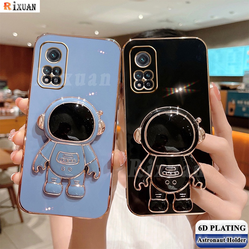 Soft Case Hp Gambar Astronot Bisa Dilipat Untuk Infinix Hot 11S / 11 Play / 9 / 10Play / Note11 / 5 / 6 / 10s