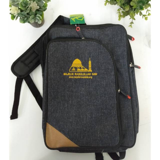 tas majelis rasulullah style no.10 black golden