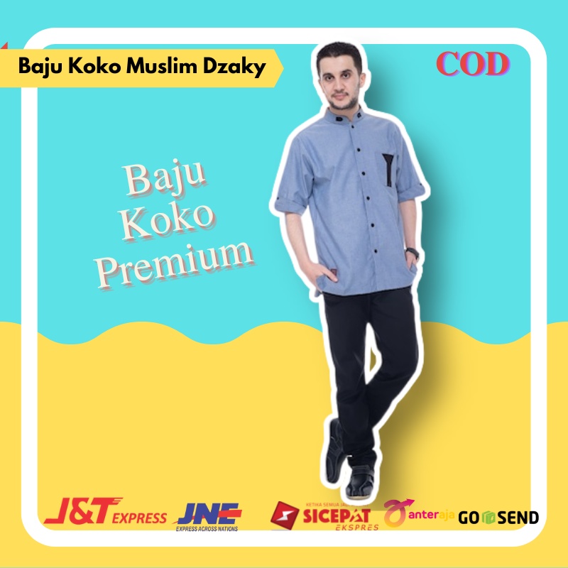Baju Koko Pria Cowok Dewasa Lengan Pendek Terbaru Premium Murah Original