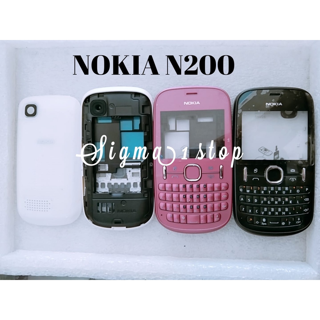 NOKIA ASHA N200 200 RM 761 CASING + TULANG  HOUSING  DOMPET HP  FRAME  KESING NOKIA JADUL  SARUNG PI
