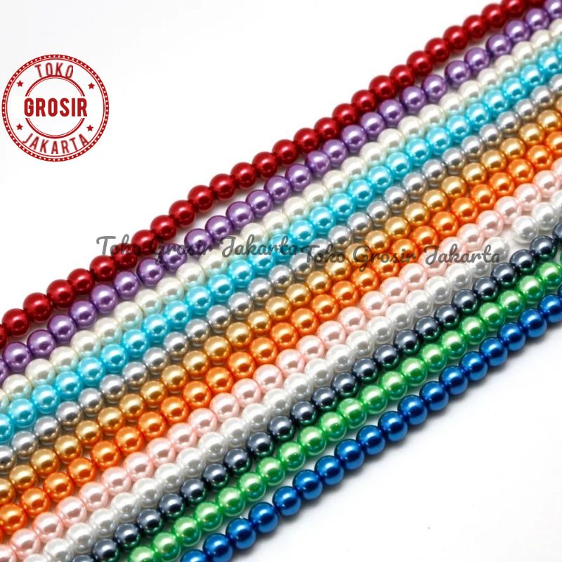 Mutiara Sintesis Mutsin Berat 4 Mm 6 Mm Manik Manik Mutiara Sintetis