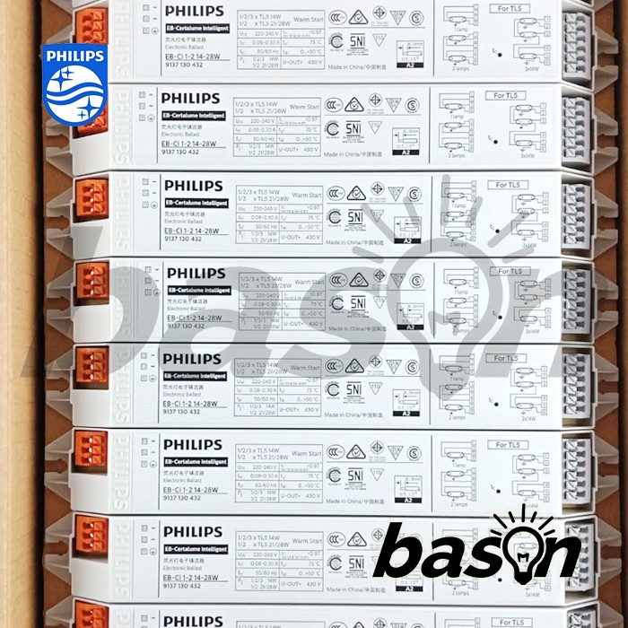 PHILIPS EBCi 1-2 14-28W 220-240V - Ballast Elektronik TL5 14 / 21 / 28 pengganti EBC