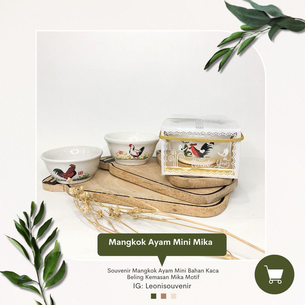 Souvenir Mangkok Ayam Mini Kemas MIka / Box READY STOCK