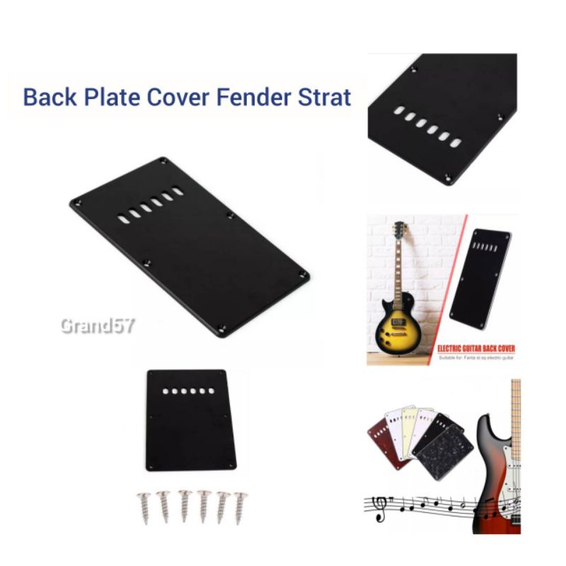 Backplate Pickguard Gitar Elektrik Fender Strat Stratocaster ST Back