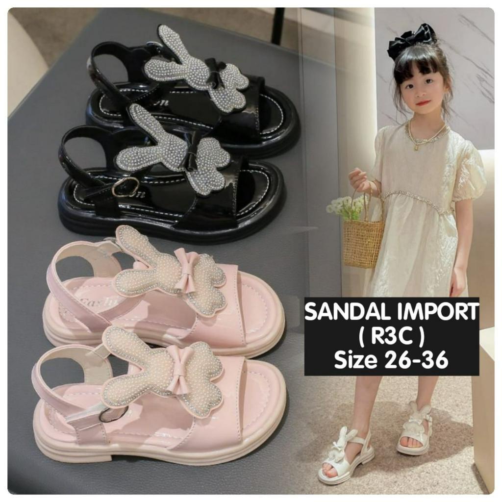 (LOLI-JKT) SD-R3C SANDAL ANAK IMPORT PITA KELINCI SIZE 26-36