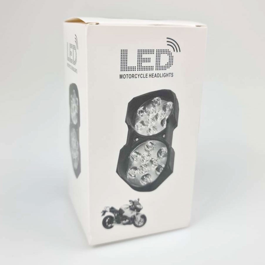 [ TOSERBA_EMAK] - Lampu Tembak Motor ATV LED Spotlight 18 LED - U9 - Black