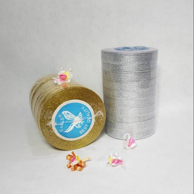 

Pita Satin 1/2" inch Emas, Perak