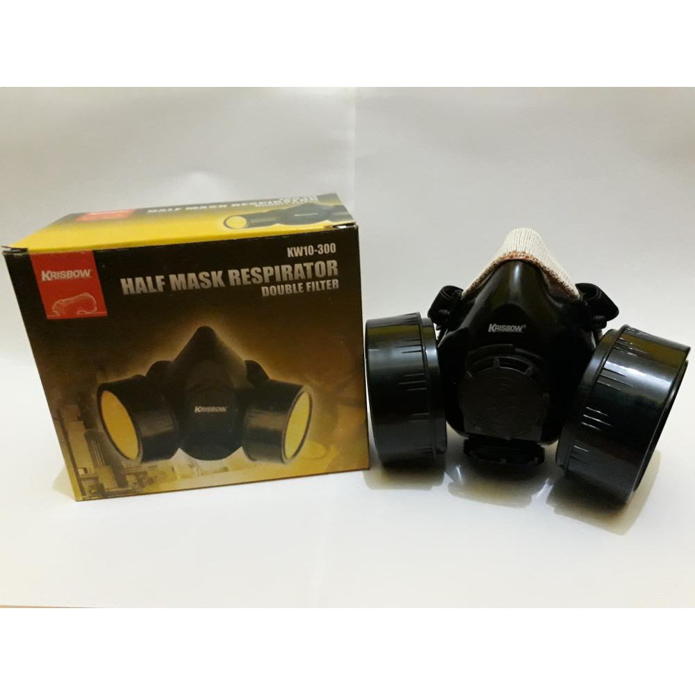 masker respirator double moncong babi merk krisbow