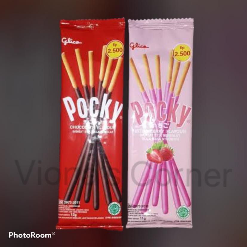 Glico Pocky Sachet 12 gram Chocolate/Strawberry