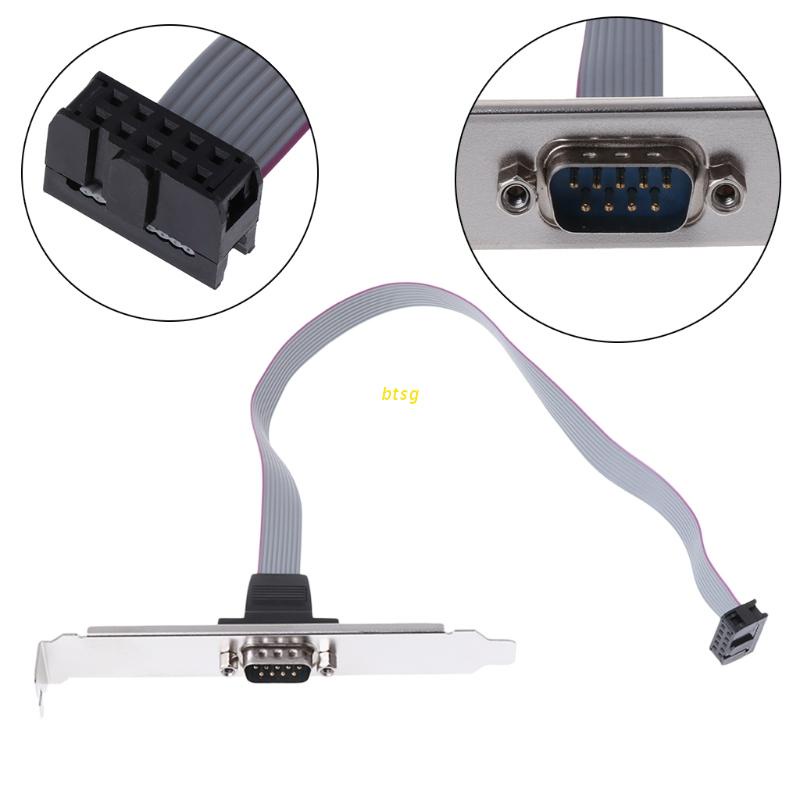 Btsg Kabel Konektor Motherboard Komputer PC Serial Port 9Pin DB9 RS232