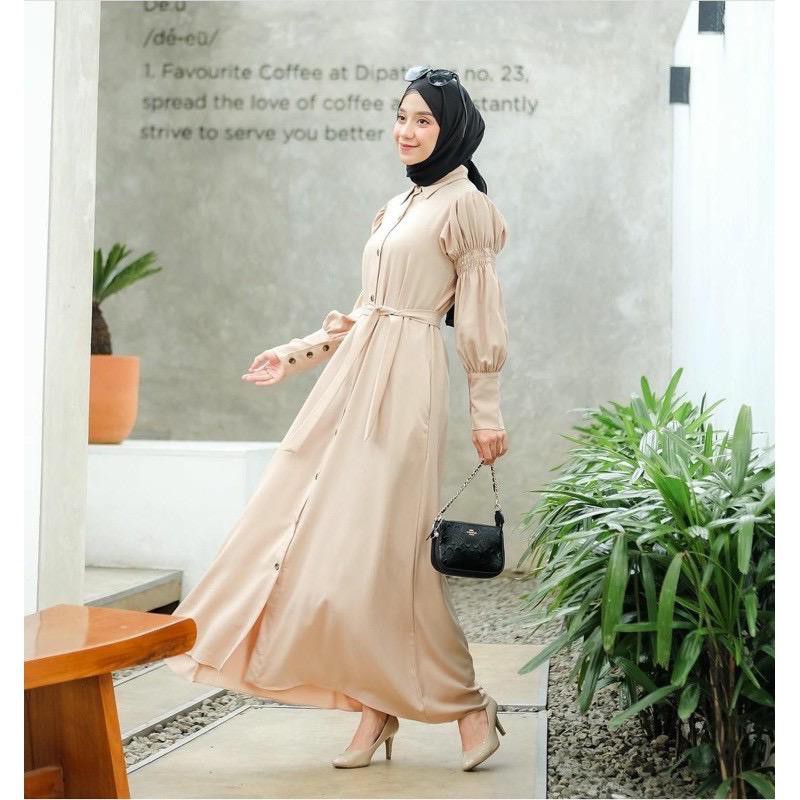 1KG MUAT 4PCS | RARA MAXY DRESS BALON KERUT BUSUI FULL KANCING HITS OOTD SELEBGRAM FASHION WANITA