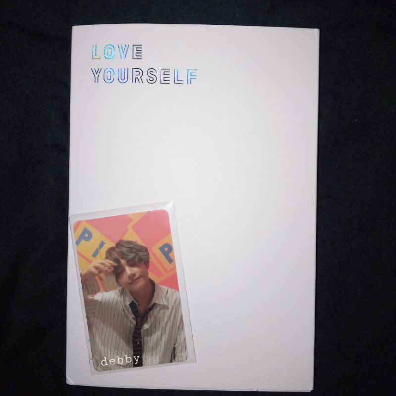 ALBUM LY HER E UNSEALED PC TAEHYUNG ALBUM UNSEALED LOVE YOURSELF HER E PHOTOCARD TAEHYUNG