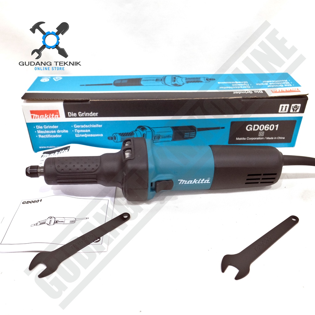 Die Grinder 8&quot; 6mm MAKITA GD0601 / Mesin Grinder Gerinda Gurinda Lurus Tuner GD 0601 MAKITA