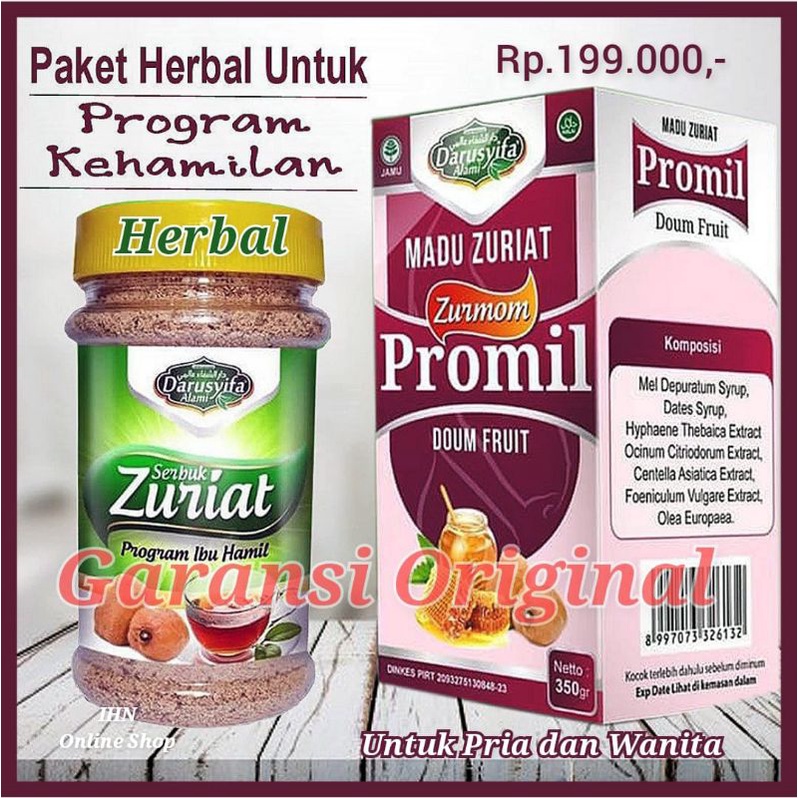 OBAT HERBAL PENYUBUR KANDUNGAN / OBAT MANDUL PRIA WANITA / MADU SERBUK ZURIAT MURNI