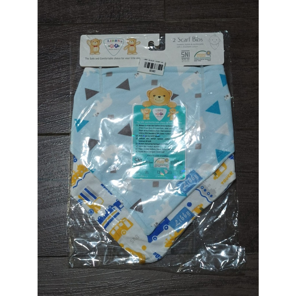 LIBBY CELEMEK BAYI LIBBY / CELEMEK SEGITIGA CELEMEK SCARF isI 2 PCS