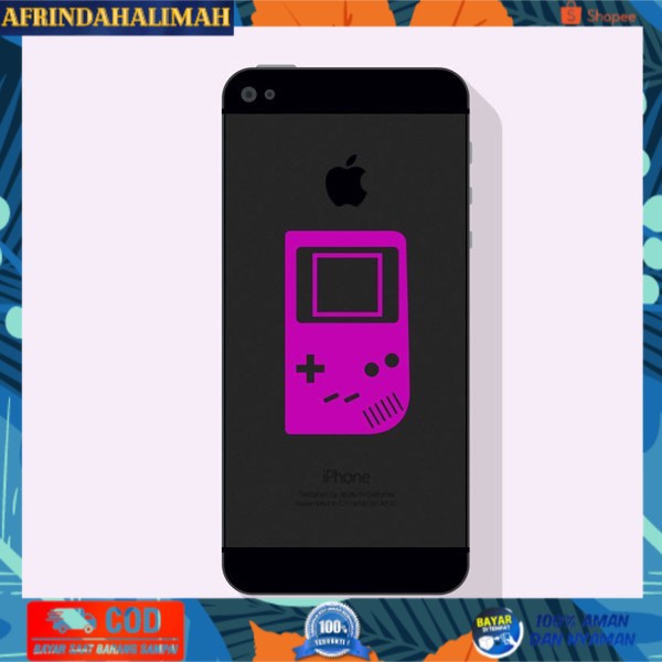 

TERBARU, TERMURAH- Sticker Decal Apple iPhone 4PCS/SET - OLD SCHOOL GAMEBOY - Rina Shop