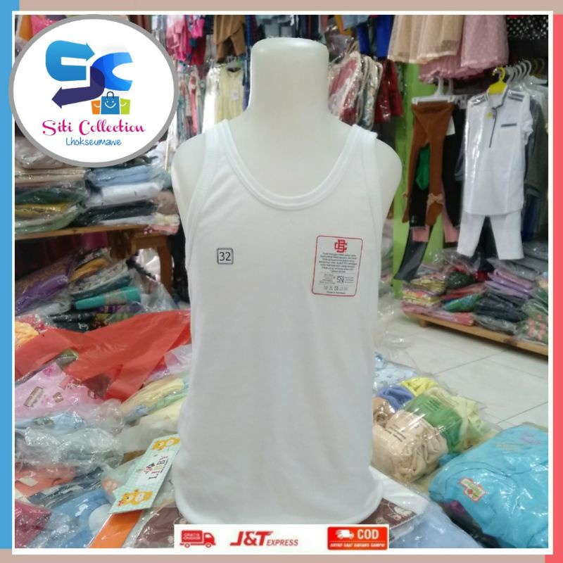 Singlet Anak Boy London Putih Satuan