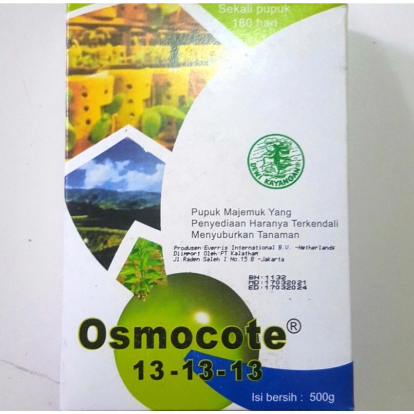 OSMOCOTE 500 gram Dekastar Plus 13-13-13+TE PUPUK tanaman   bonsai daun akar tunas bunga  buah