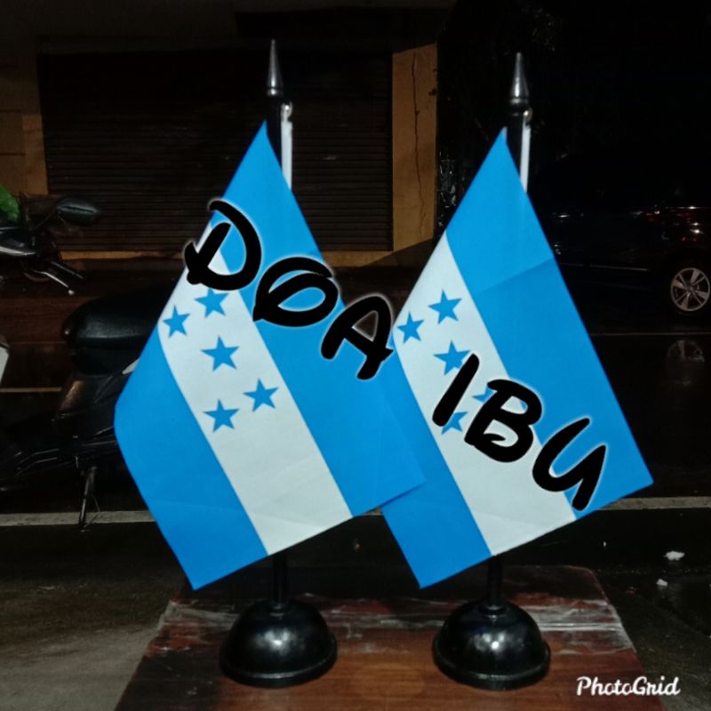 

best seller tiang kayu meja+bendera HONDURAS ready stock