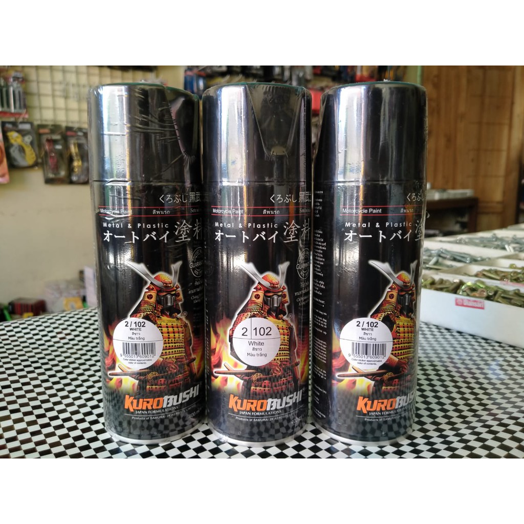 

Cat Samurai Paint White / Putih Code 102 Cat Spray Ukuran 400ml