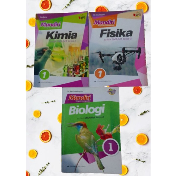 MANDIRI FISIKA, KIMIA, BIOLOGI SMA KELAS 10
