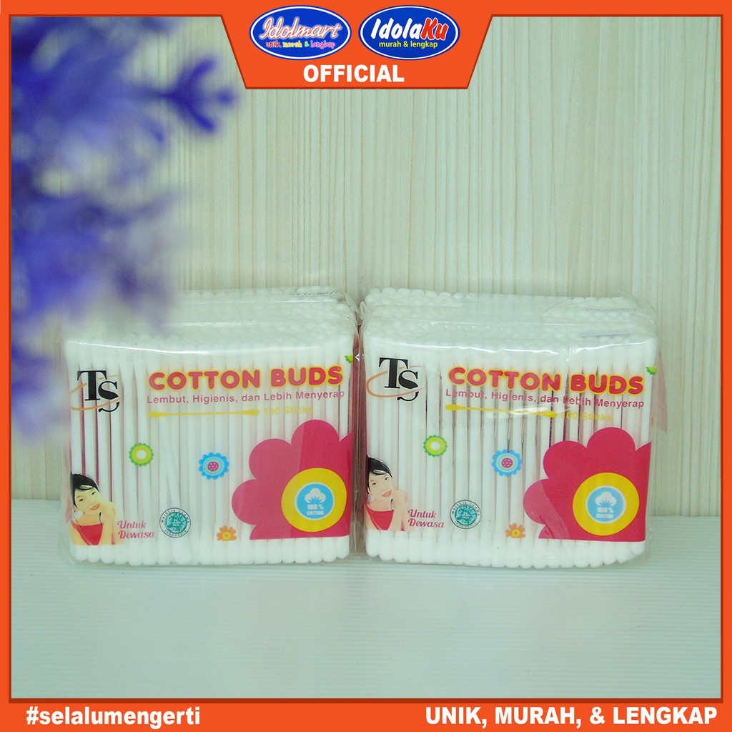 IDOLMART Cotton Bud Reguler Refill 100pcs Idolmart Surabaya