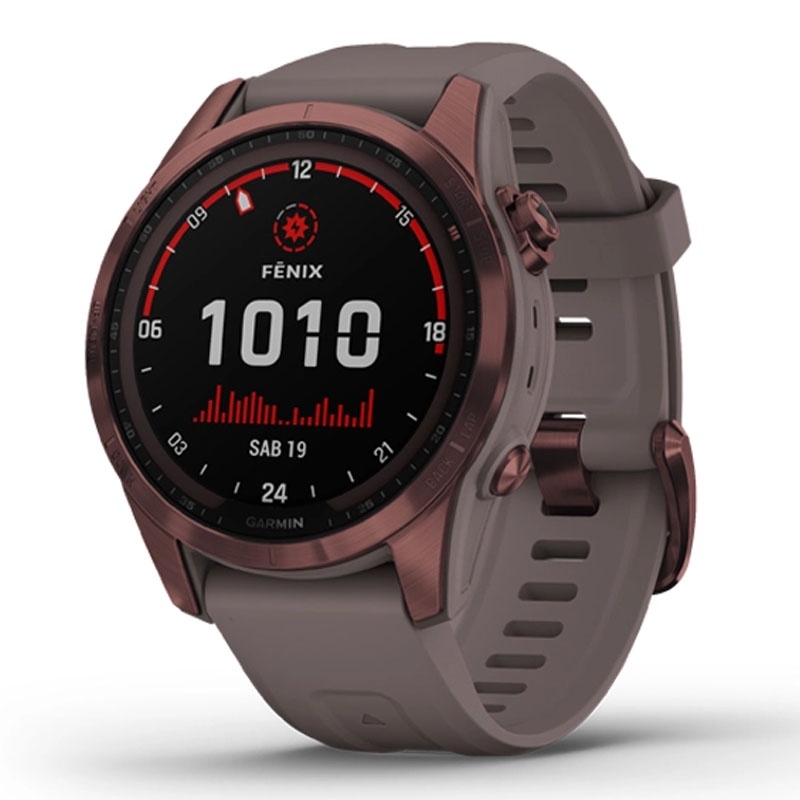 JAM TANGAN GARMIN SMARTWATCH PRIA SMARTWATCH WANITA FENIX 7S SAPP DARK BRONZE TIW SHALE GRAY GPS SEA