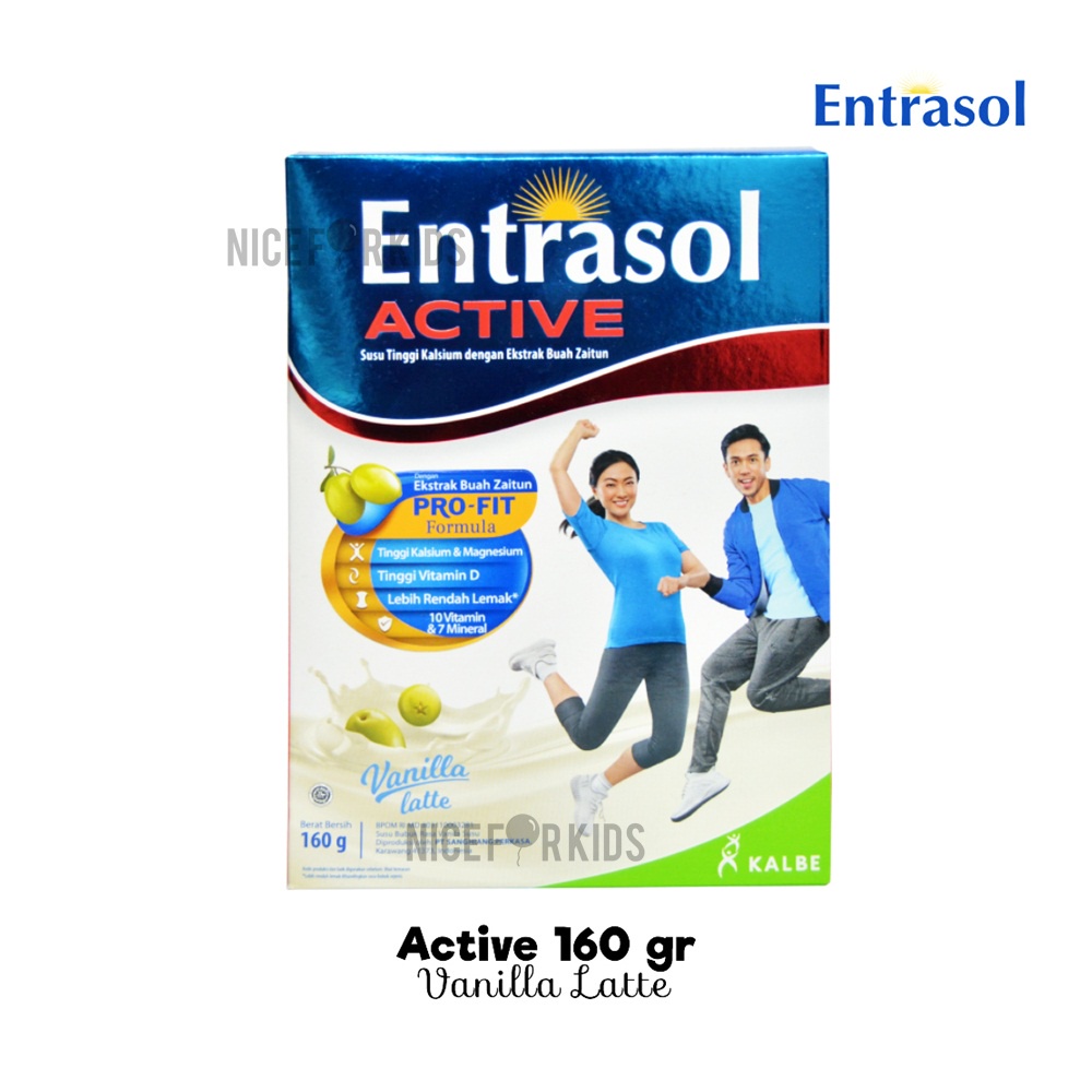 Entrasol Active Susu Kalsium Kemasan 160gr