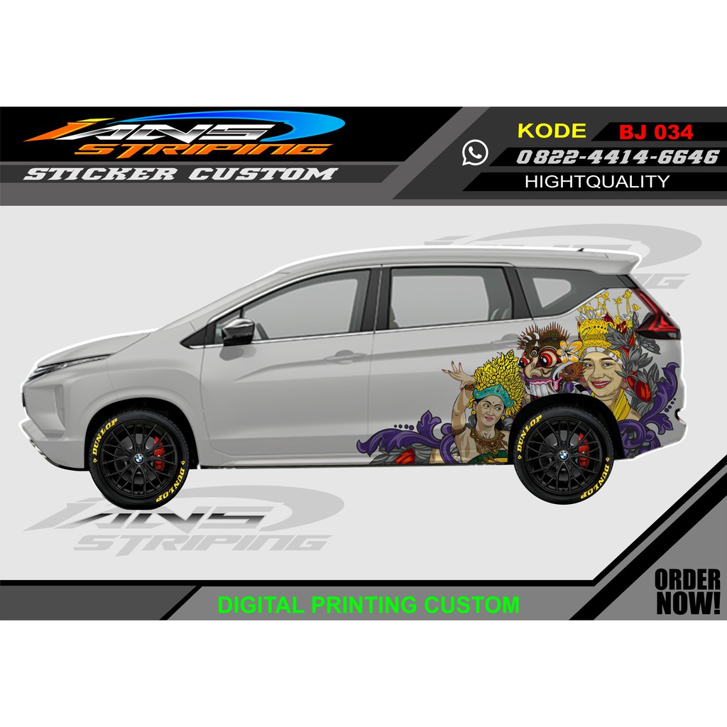 variasi sticker mobil x pander / striping mobil samping avanza, xpander, xenia dll