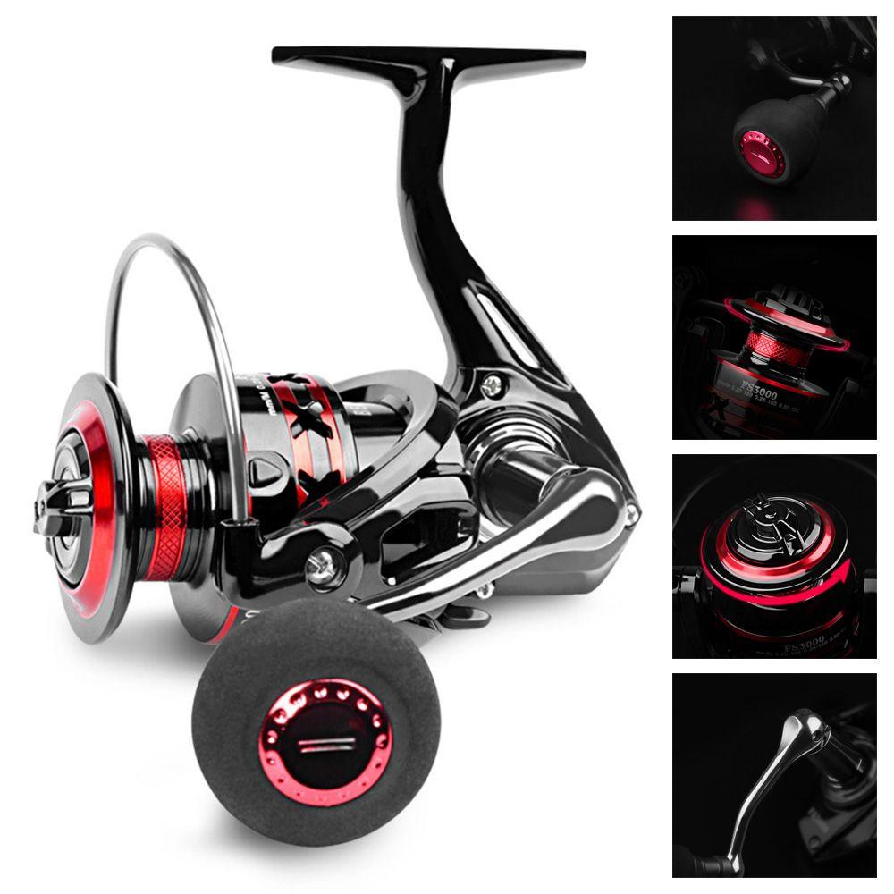 TOP Spinning Fishing Reel New 2000-6000 Alat Pancing Camping All Metal Logam Roda