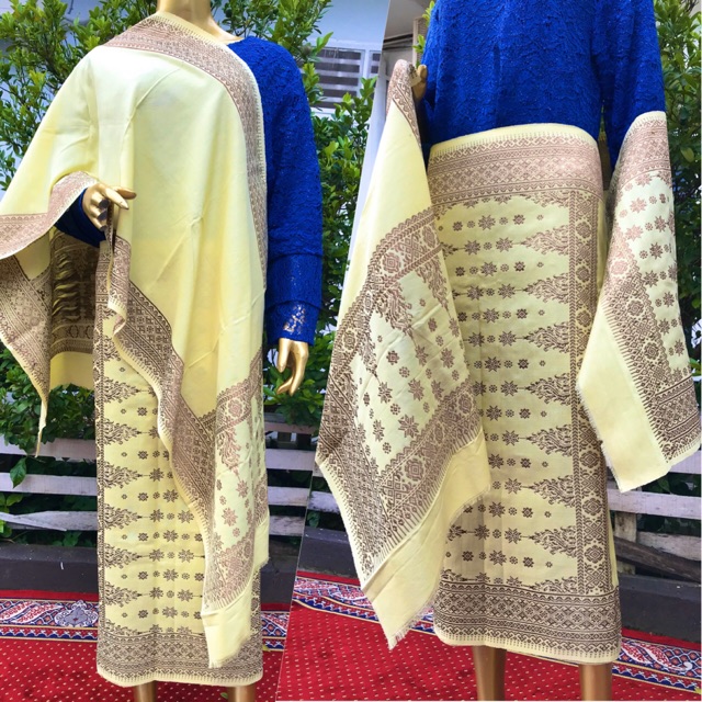 SONGKET TENUN TRETES MIDER TEMBAGA ORI - SONGKET ILHAM PALEMBANG