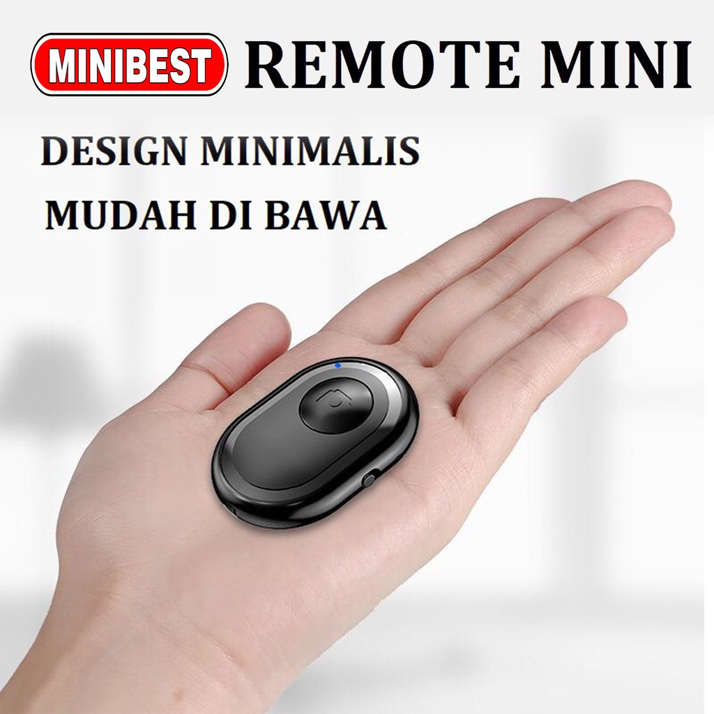 REMOTE BLUETOOTH REMOTE SHUTTER KAMERA / REMOTE SELFIE / REMOTE FOTO HP REMOT