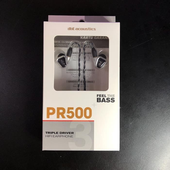 dbE PR500 Triple Dynamic Driver Hifi Earphone w/ Detachable MMCX