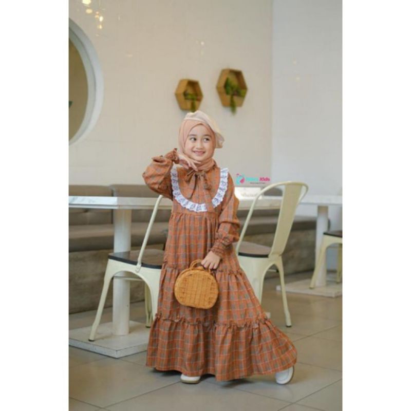 Queen set hijab by fahry kids/gamis anak perempuan
