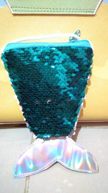 Slingbag coin sequin mermaid original / bisa berubah warna / tas koin / tas Selempang