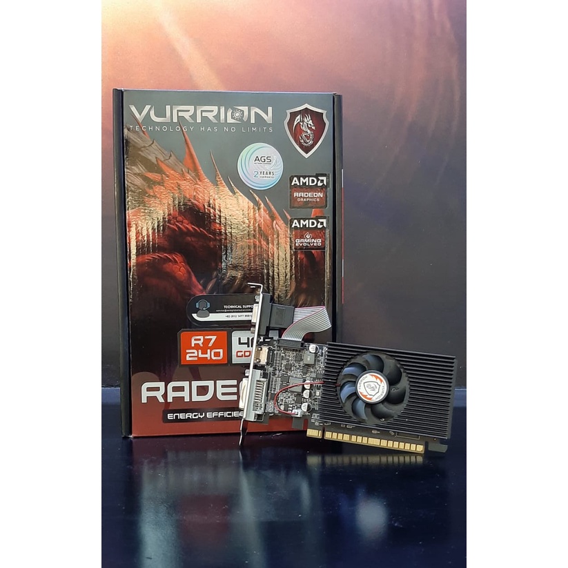 VGA VURRION R7 240 4GB GDDR3 128Bit GAMING VGA ORI Spesial HEMAT