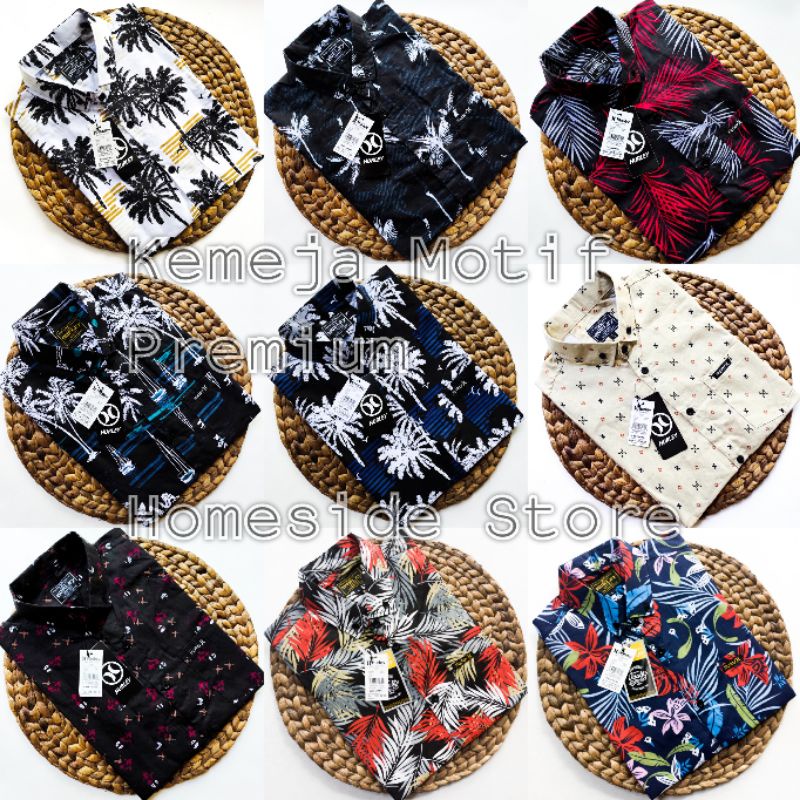 Kemeja Motif Pria Lengan Pendek / Kemeja Distro / Hem Pria / Kemeja cowok/cewek