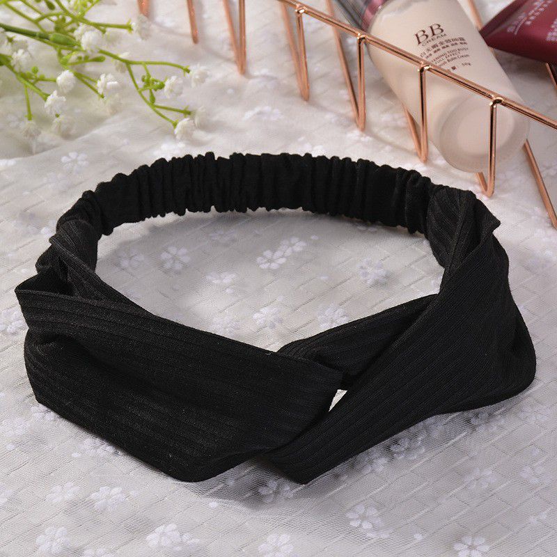 Bando Simple Korean Style Bandana Simpul Fashion Wanita Bando Import