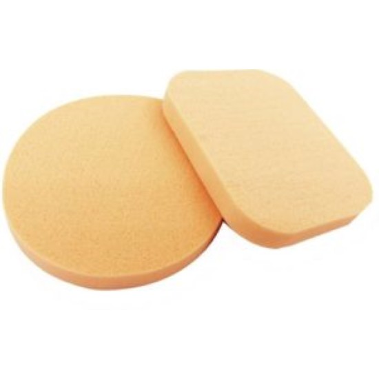 Spon Make Up Foundation - Rembuk Spon 2pcs Bulat dan Kotak