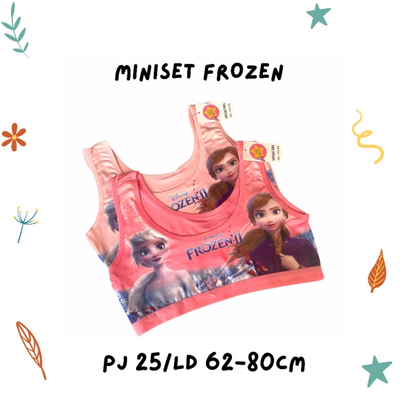 Miniset Anak Perempuan Cewek SD SMP Remaja Kutang Beha BH Bra Remaja Mini Set Anak Remaja SD Frozen