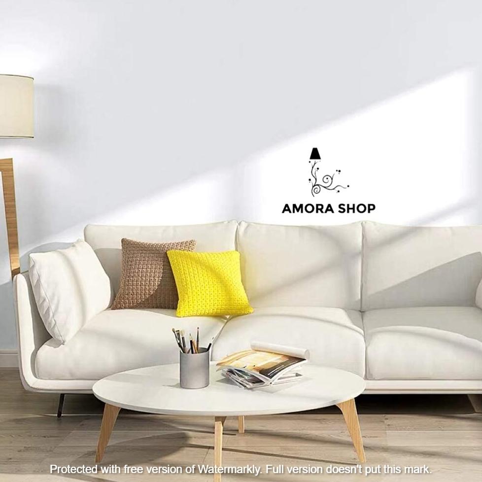 Wallpaper Dinding Polos Putih 10M X 45Cm