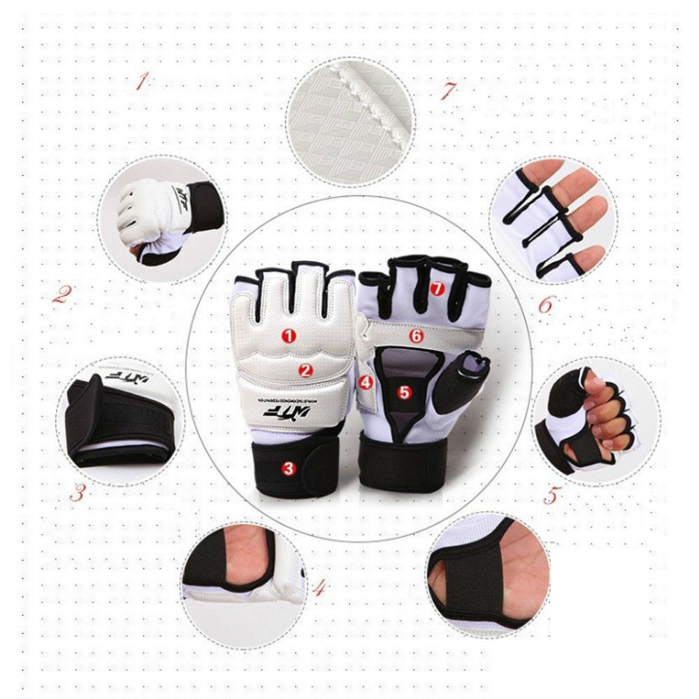 Mainland Sarung Tinju Setengah Jari Taekwondo MMA Karate Gloves Sarung Tangan Half Finger BWS01