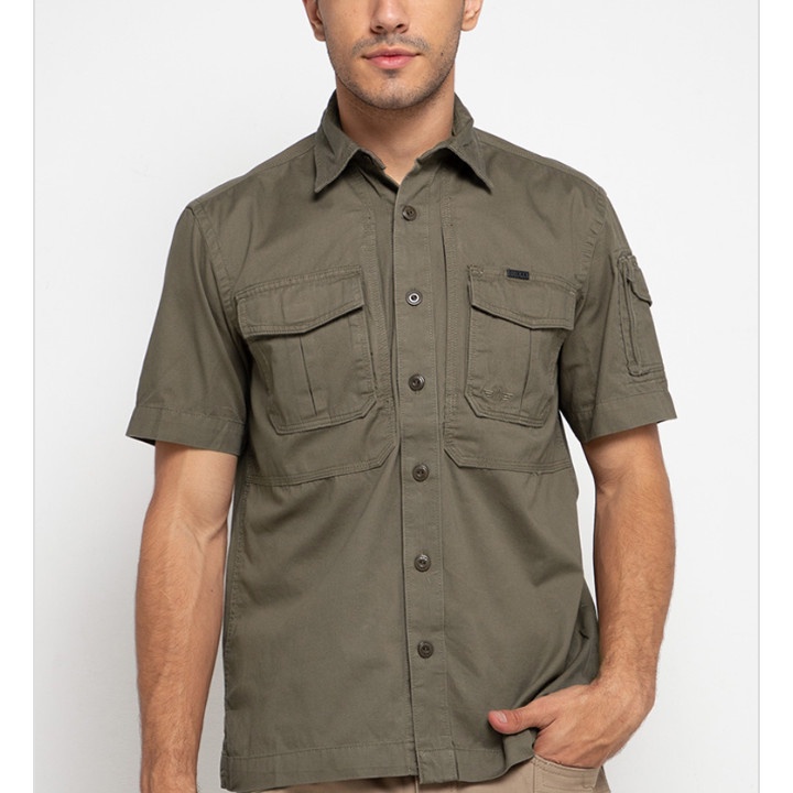 KEMEJA MGEE TRAVIS C017 - KEMEJA LENGAN PENDEK