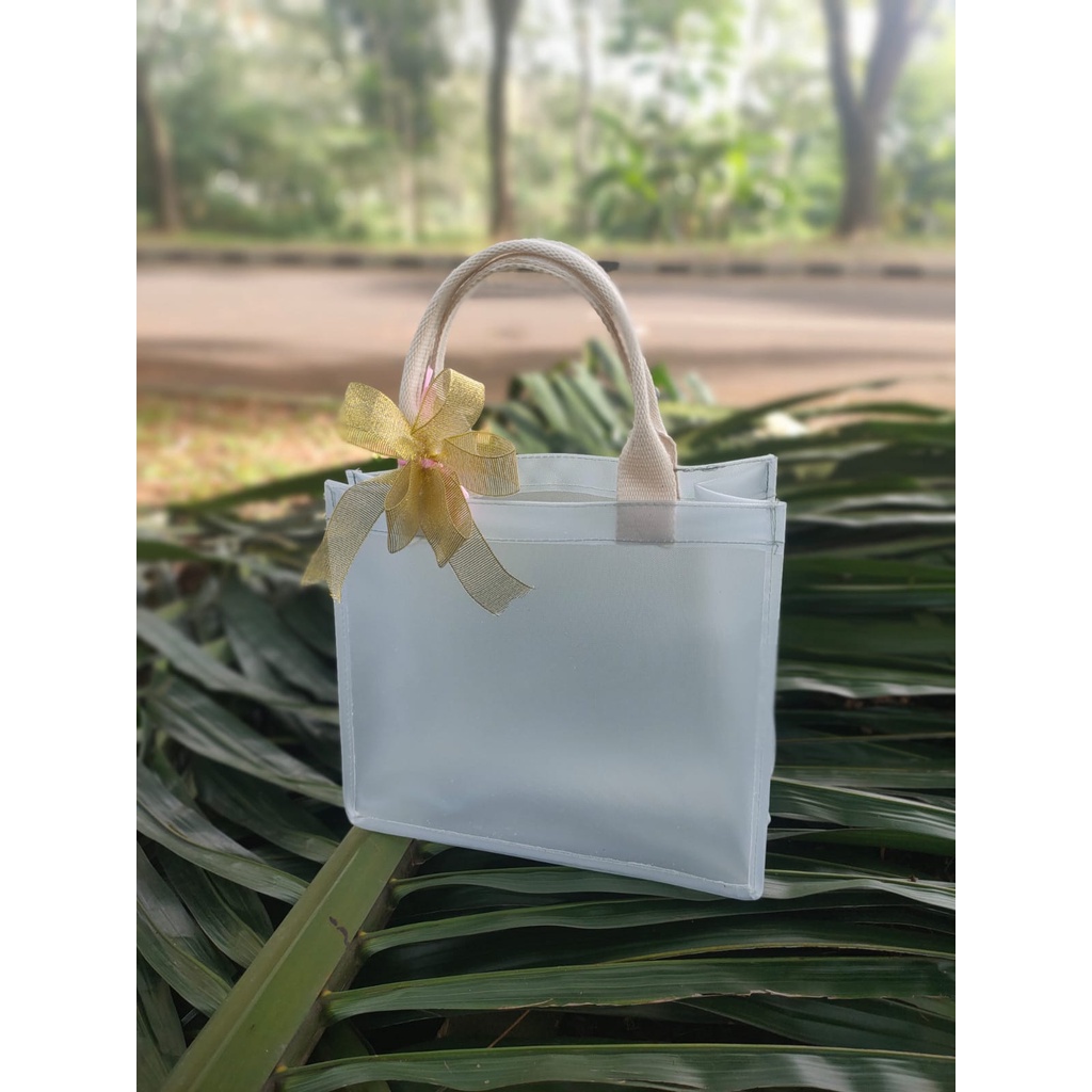 TAS MIKA TEBAL 0.6 DOP SIZE 25x20x10 CM TALI WEBBING TEBAL BISA CUSTOM