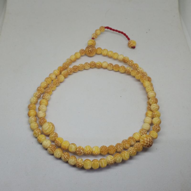 tasbih kayu liwung macan putih tembus cahaya 8 mm
