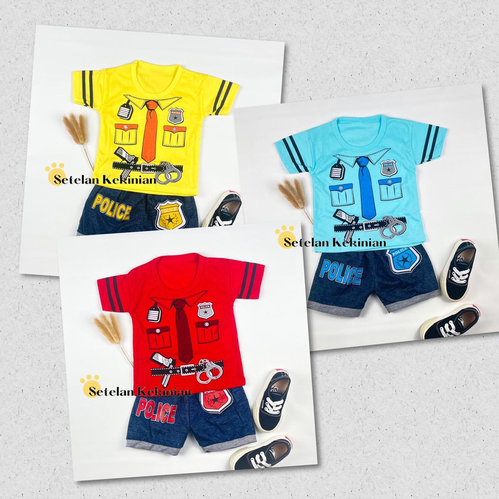 [SK] Set Baby Anak Laki Laki 0_12bulan Kaos Retro Anak Setelan Anak Cowok Murah Harga Grosir Daily