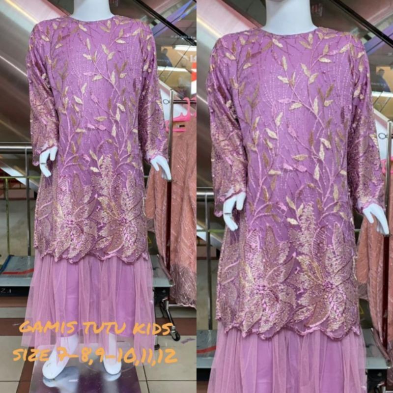 Realpict gamis tutu anak/kebaya anak/baju kurung anak