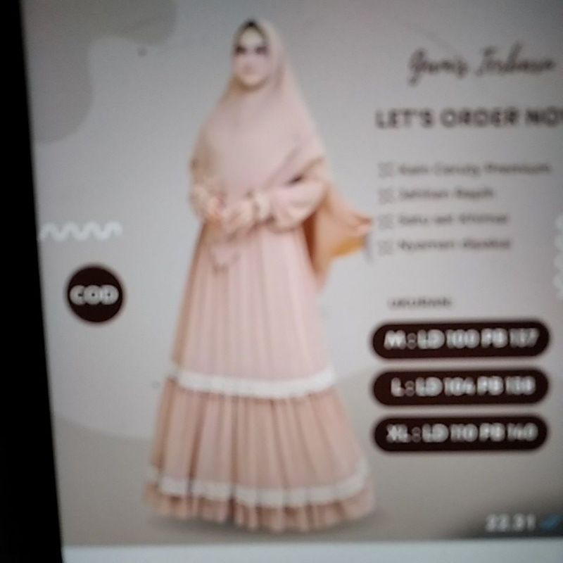 Baju Gamis Wanita Syar'i Muslim Dewasa Gamis Wanita Sultan Modis Lebaran 2021 Terbaru